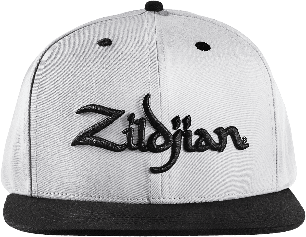 White Snapback Cap 6 Panels