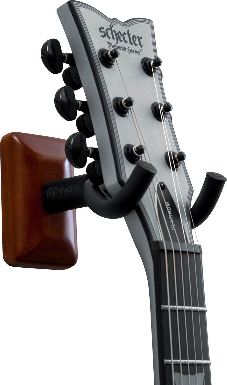 Mahogany Wall Mount Guitar Hanger