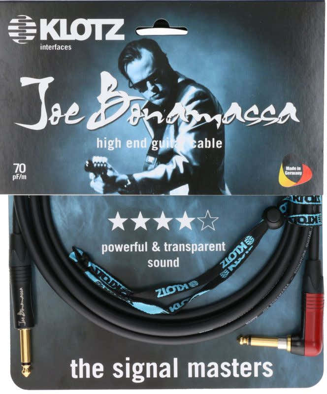 Joe Bonamassa Gitarre 6M Mono-Klinke - Silent Plug Abgewinkelt,