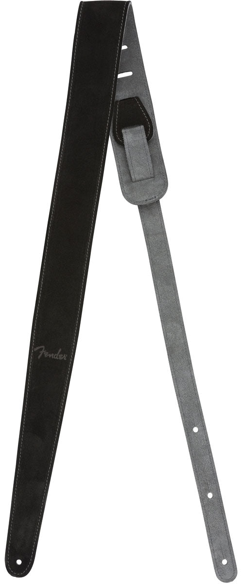 2" Wildledergurt Schwarz/Grau wendbar