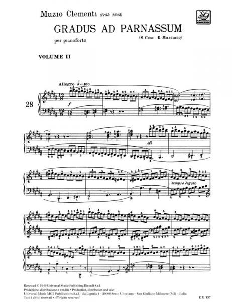 CLEMENTI M. - GRADUS AD PARNASSUM BD. II - KLAVIER