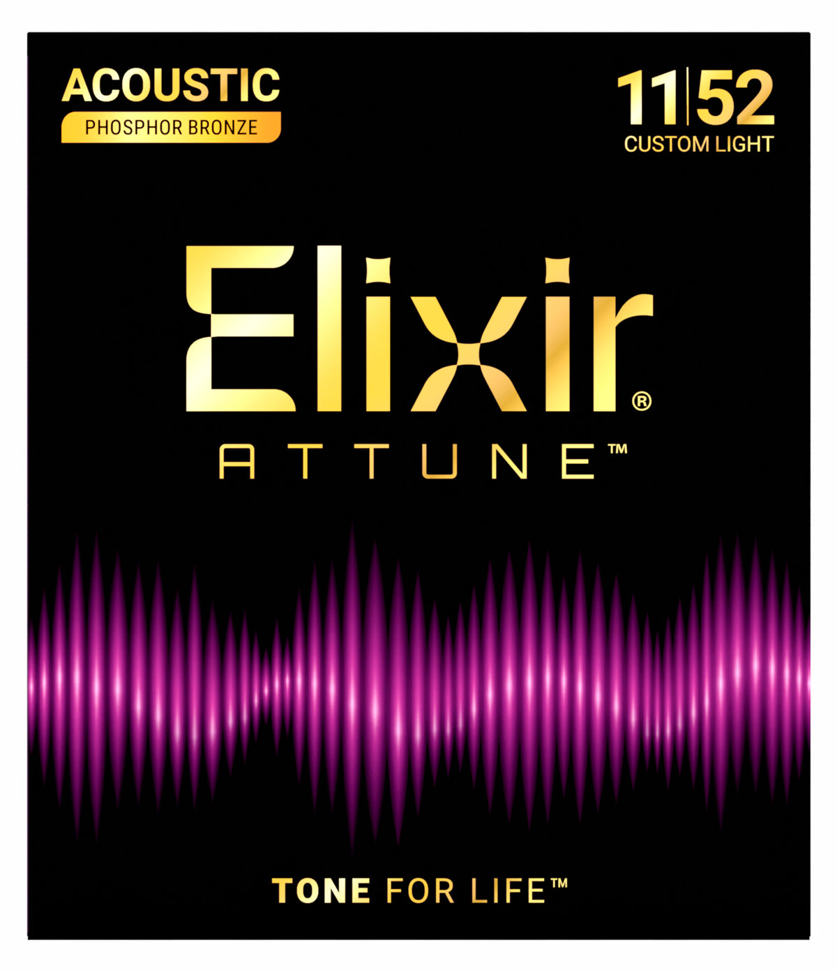 21027 Attune, Phosphorbronze, Custom Light, 11-52