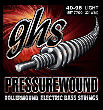 BASS STRING SET 7700 PRESSUREWOUND 1/2 ROUND