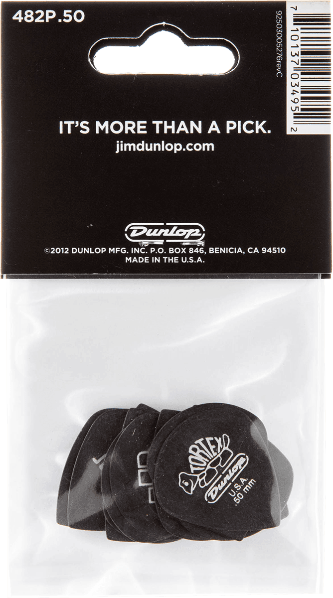 12 x 0,50mm Tortex Pitch Black Jazz III
