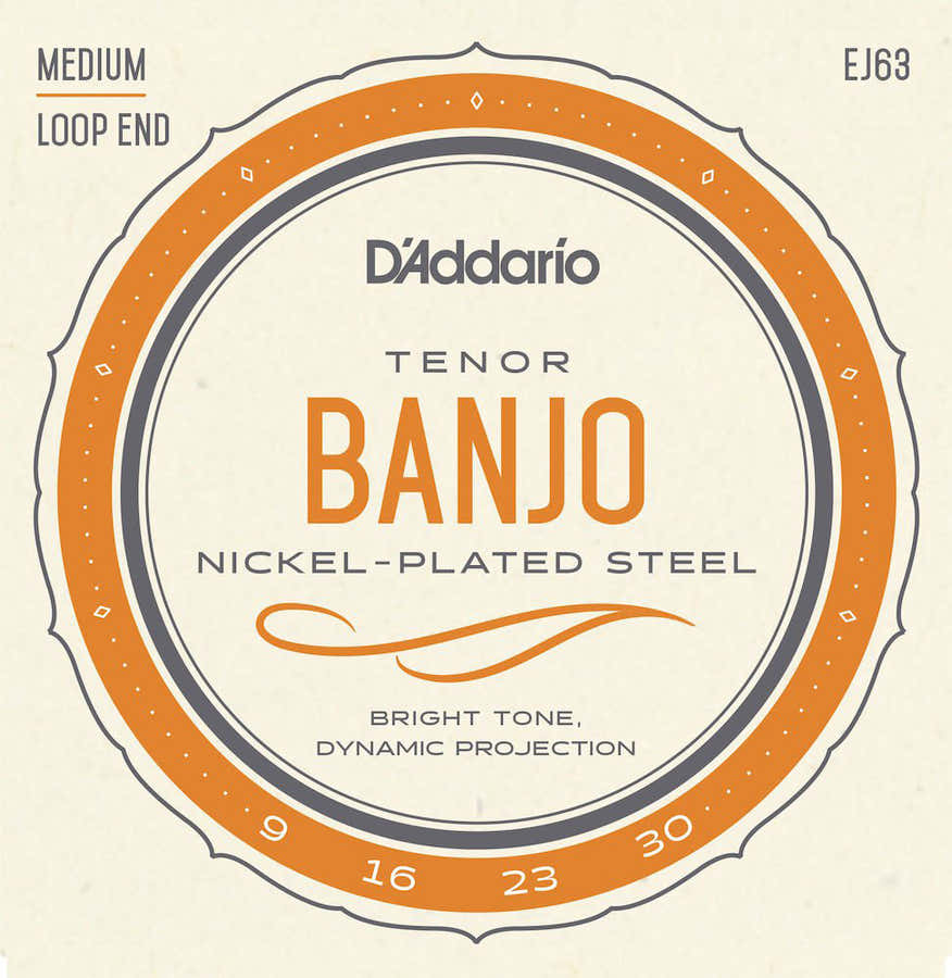 EJ63 Tenor Banjo Saiten Nickel 9-30