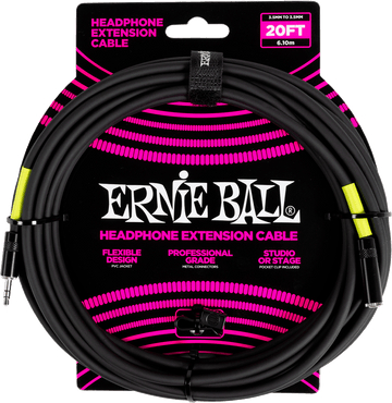 Effects Stereo-Mini-Klinke-auf-Mini-Klinke-Verlängerung 6M Schwarz