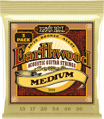 CORDES EARTHWOOD 80/20 BRONZE MEDIUM 13-56 - PACK DE 3