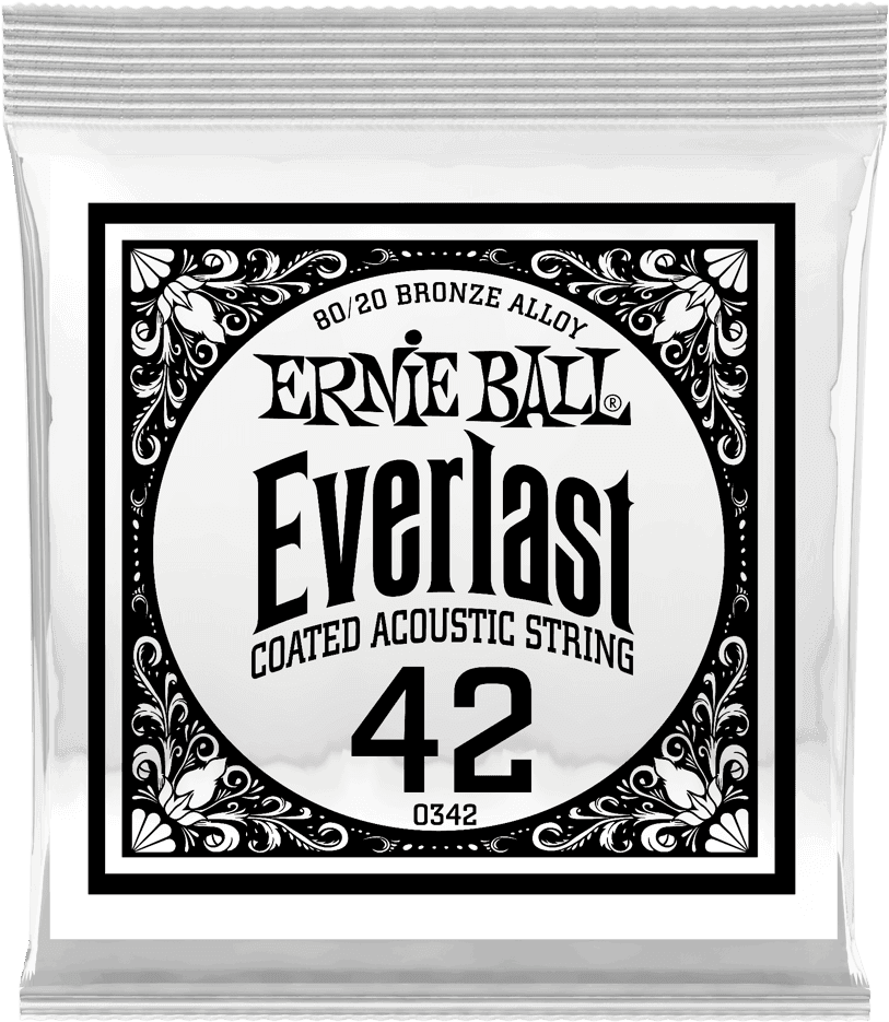 .042 EVERLAST COATED 80/20 BRONZE ACOUSTIC GUITAR STRINGS