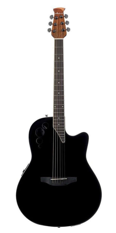 E-Akustikgitarre Elite Ae44 Mid Cutaway Black Satin