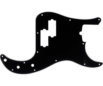 Schlagbrett für Precision Bass 13-Loch-Befestigung (mit Aussparung für Halsstab) Schwarz 3-lagig