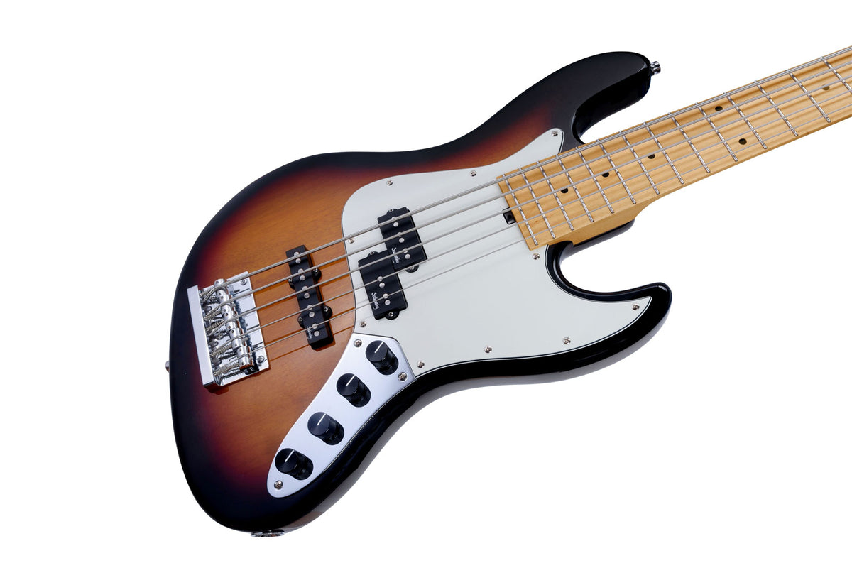 Metroexpress 21 Hybrid Pj 5 String - Tobacco Burst,Maple