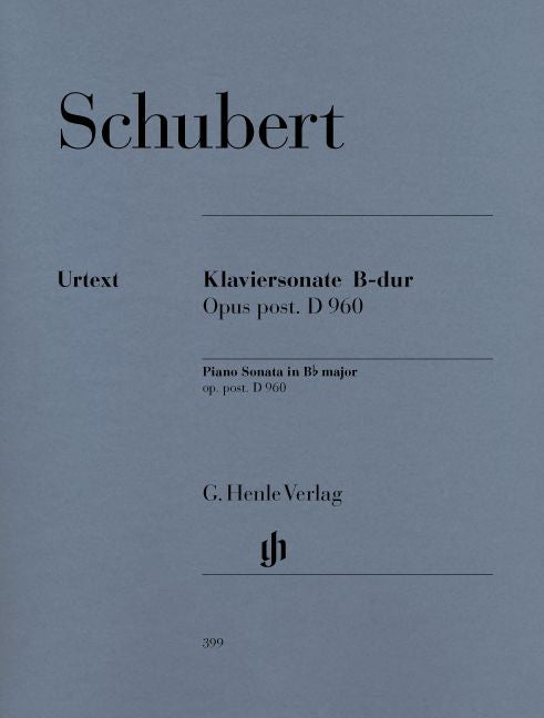 Schubert F. - Piano Sonata B Flat Major D 960