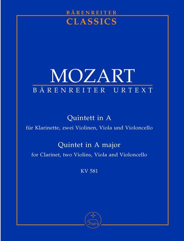 MOZART W.A. - QUINTETT A-DUR KV 581 - STUDIENPARTITUR