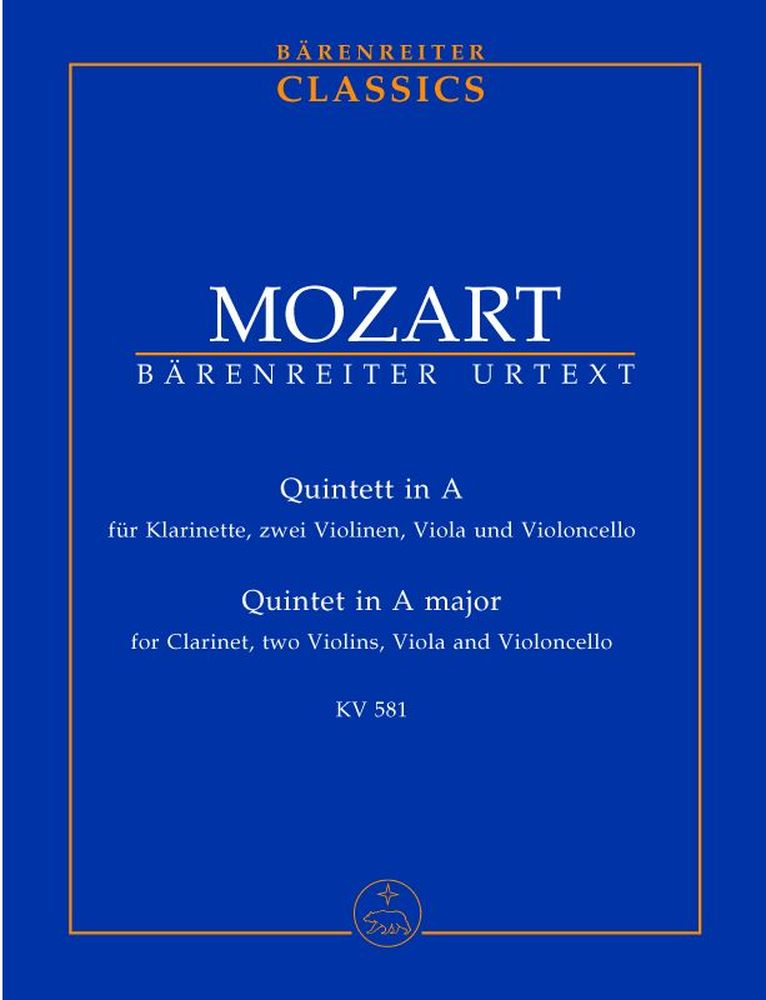 MOZART W.A. - QUINTETT A-DUR KV 581 - STUDIENPARTITUR