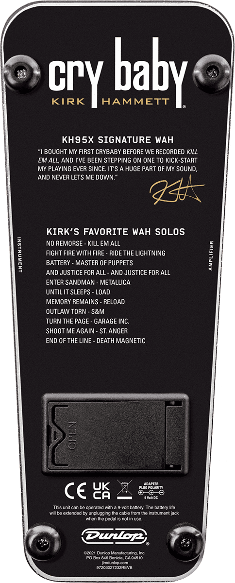 Kirk Hammett Wah Cry Baby