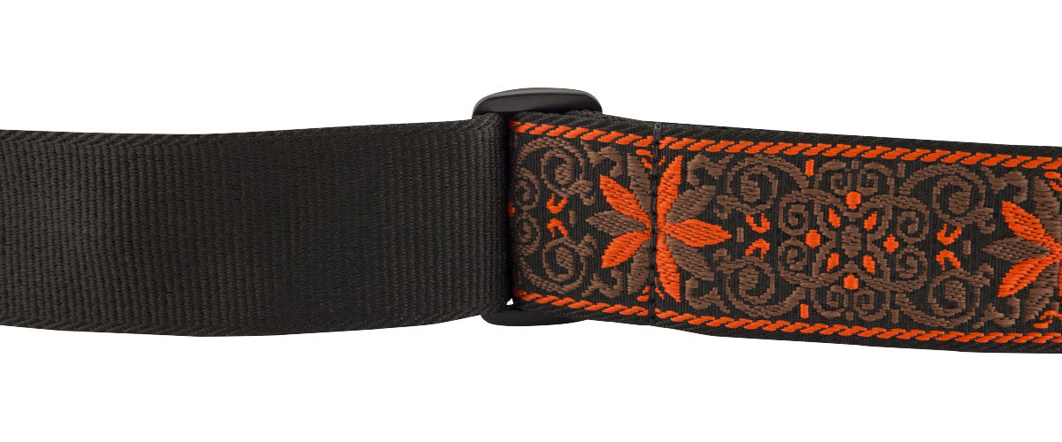 PASADENA WOVEN STRAP ORANGE WALLFLOWER 2"