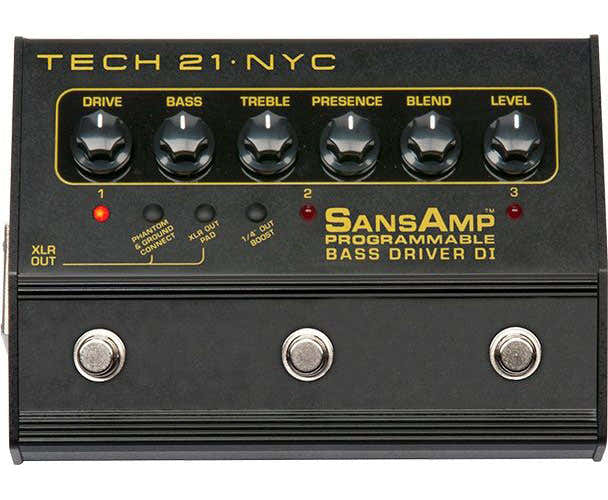 WITHOUT PROGRAMMABLE BASS DRIVER BASS PROGRAMMABLE DI PREAMP FOR BASS