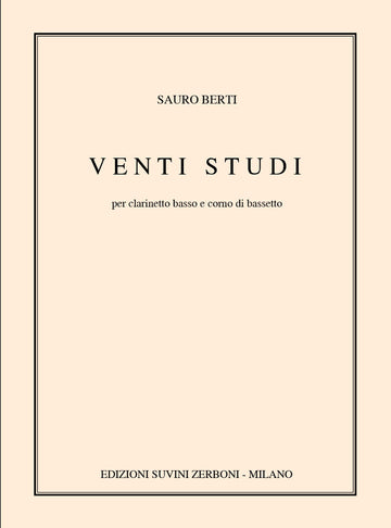 Berti S. - Venti Studi - Clarinette Basse