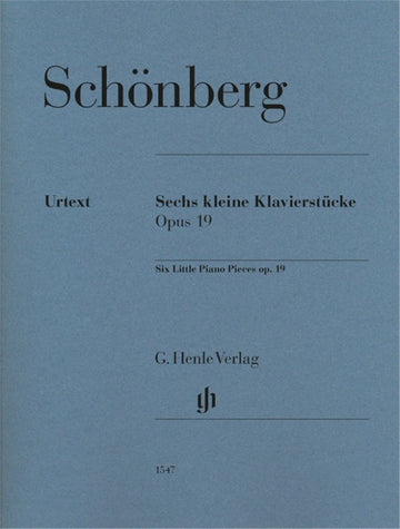 SCHONBERG ARNOLD - SIX LITTLE PIANO PIECES OP.19