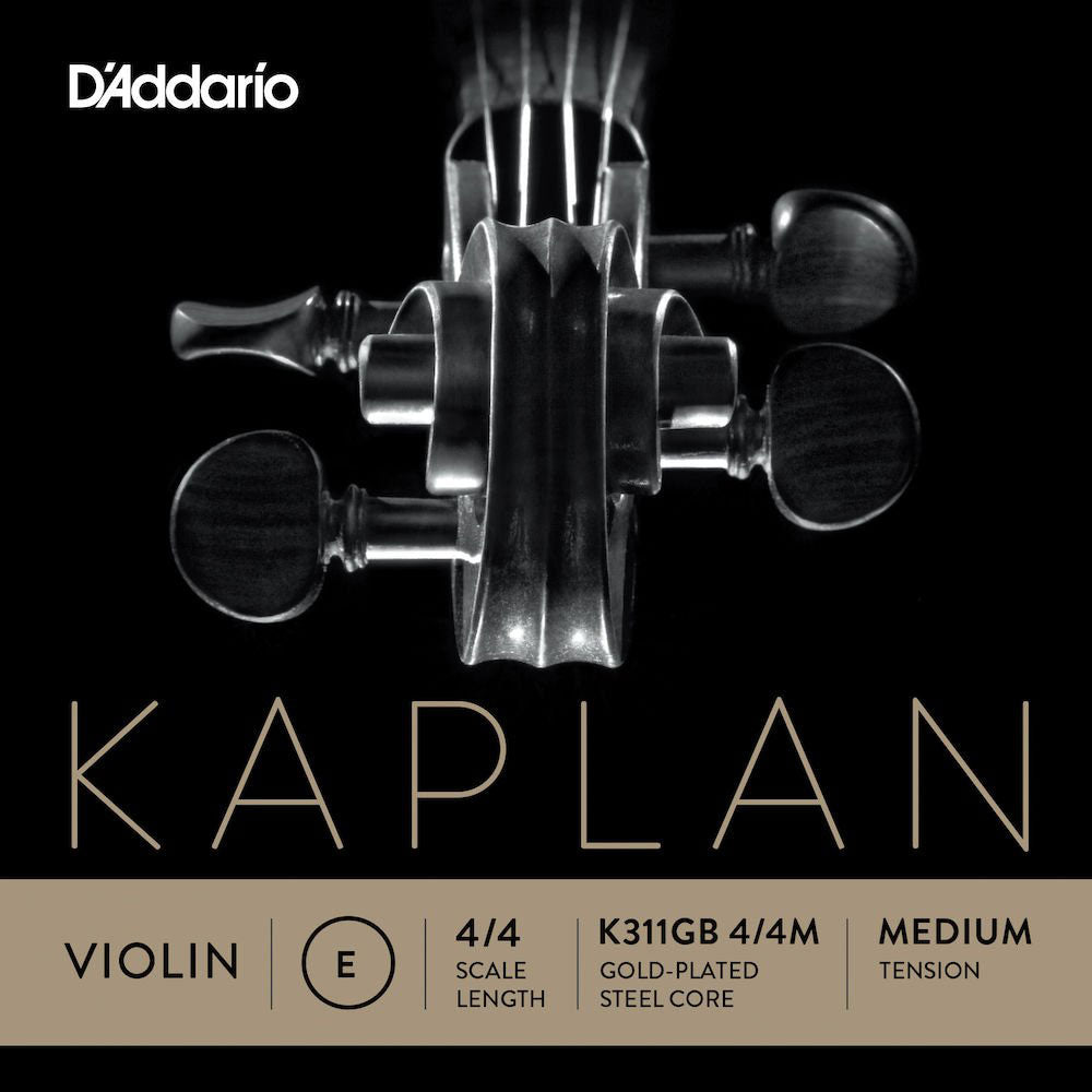 D'ADDARIO Saite (E) Goldbeschichtet Kaplan Kugelende Hals 4/4 Mittel