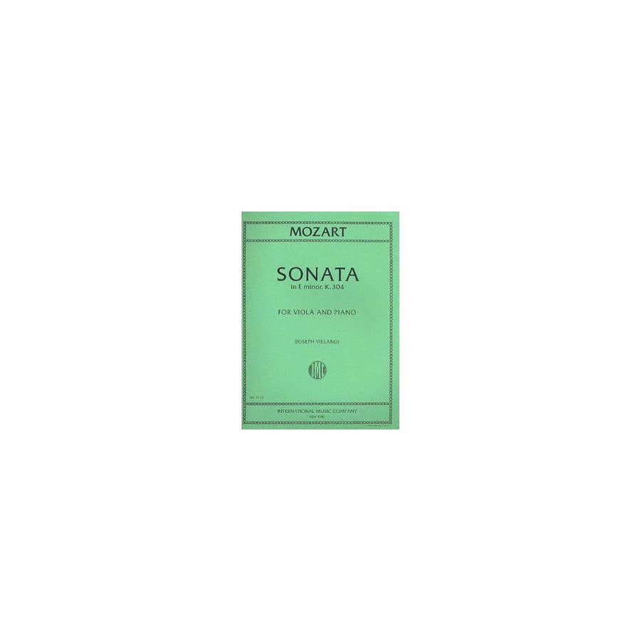 Mozart W. A. - Sonata E Minor KV 304 - Alto & Piano