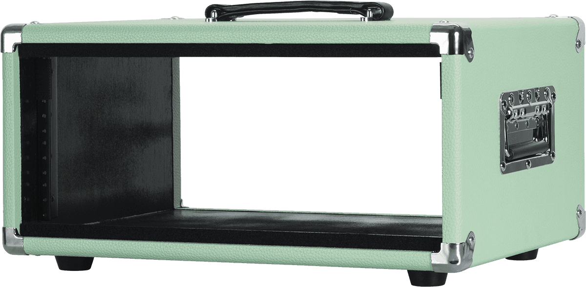 WOODEN RACK 4U VINTAGE AMP SURF GREEN