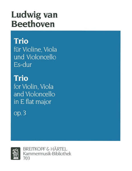 Beethoven - Streichtrio ES-dur Op. 3