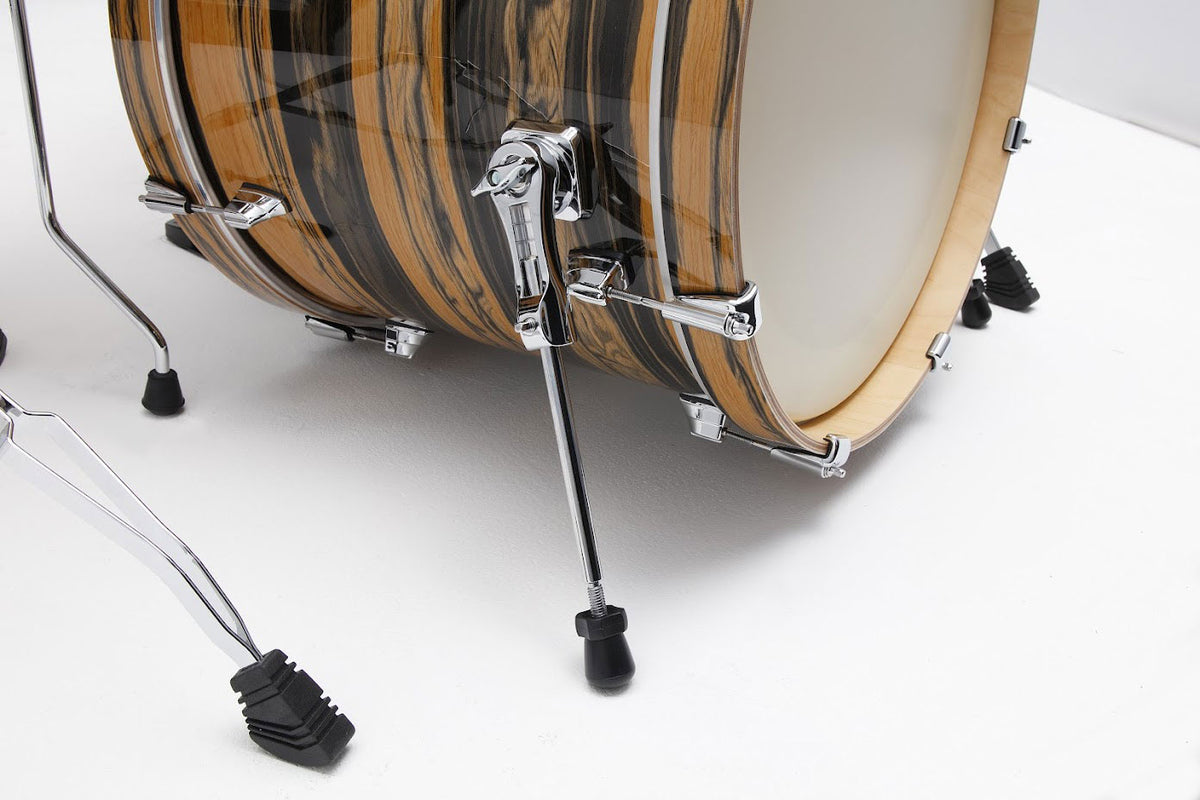 SUPERSTAR CLASSIC FUSION 20 DRUM KIT NATURAL EBONY TIGER WRAP