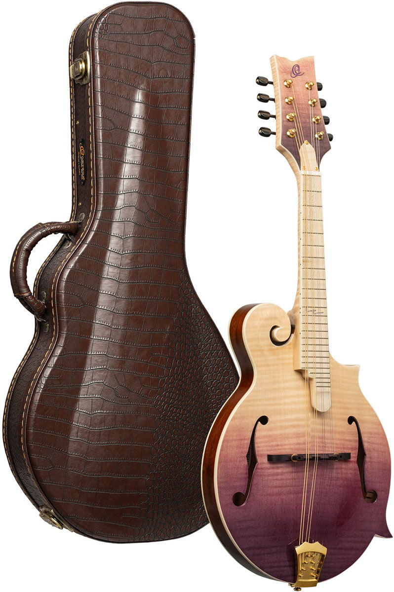 Americana F-Style Mandoline + Croco-Lederkoffer