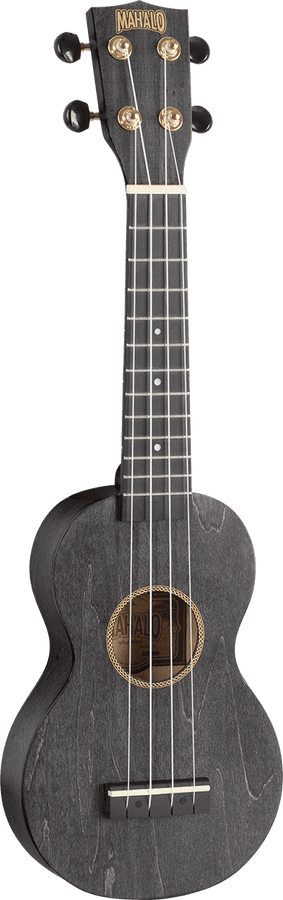Ukulele Sopran Slim Satinschwarz + Tasche