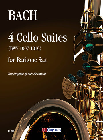 BACH J.S. - 4 CELLO SUITES FOR BARITONE SAX