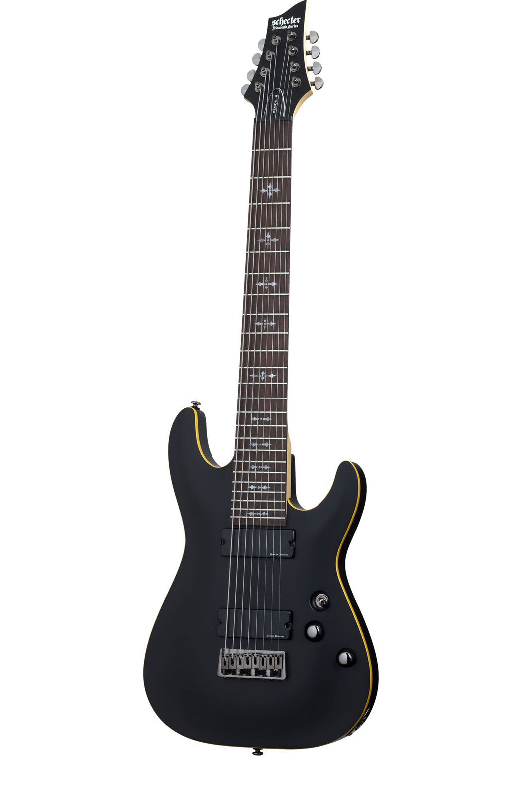 Demon 8 Gealtertes Satin-Schwarz