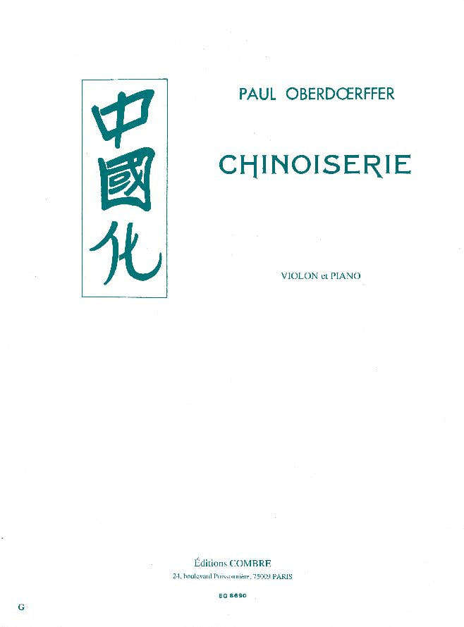 Oberdoerffer Paul - Chinoiserie - Violine Klavier