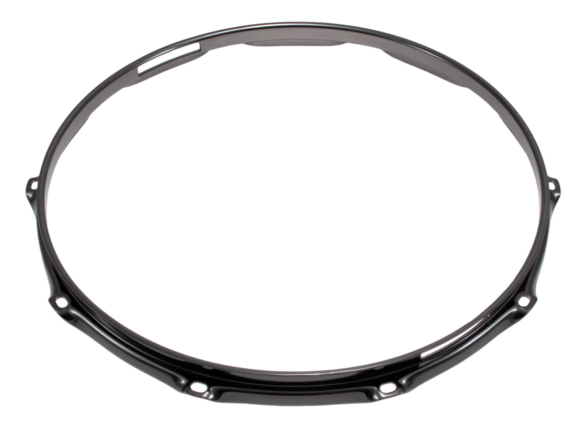 H23-14-10S-BK - 14" SPANNREIFEN SNAREUNTERSEITE 10-LOCH SCHWARZE SUPER DREIFACHE FLANSCH 2.3MM