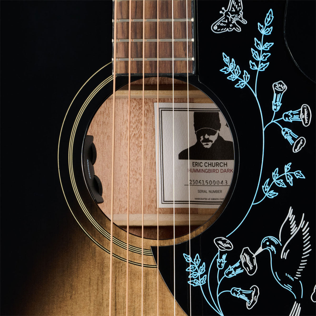 Hummingbird Signature Eric Church Dunkler Cobra Burst IBG