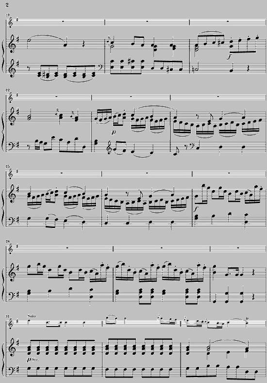 MOZART W.A. - CONCERTO FOR FLUTE AND ORCHESTRA G MAJOR KV 313