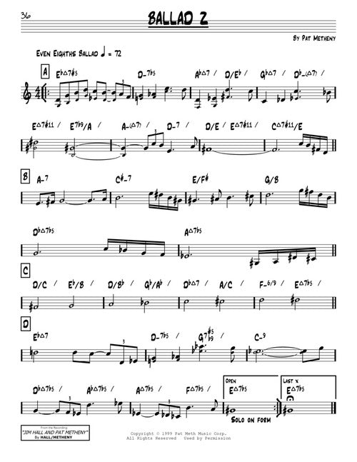The Pat Metheny Real Book - C Instruments