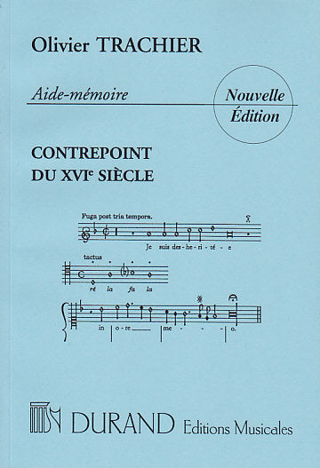 Trachier Olivier - AIDE-memoire Du Contrepoint Du 16eme Siecle
