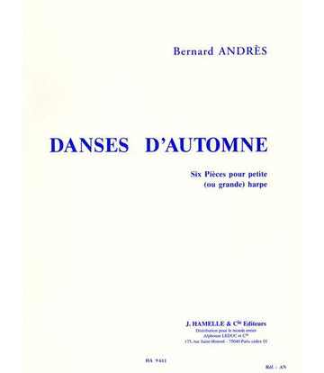 ANDRES BERNARD - DANSES D'AUTOMNE - HARPE