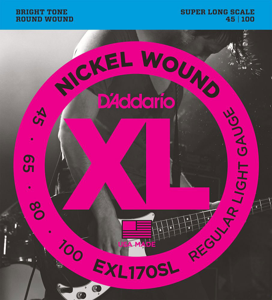 EXL170sl Nickel umsponnen superlange Mensur leicht 45-100