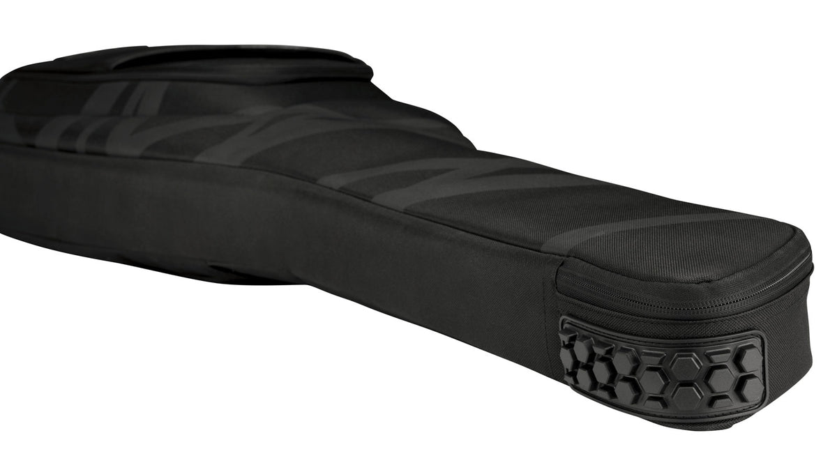 E-Gitarren-Gigbag Schwarz Und Grau Gestreift