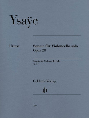 Ysaye E. - Sonata For Violoncello Solo Op. 28