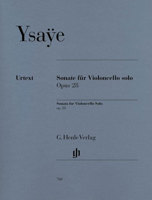 Ysaye E. - Sonata For Violoncello Solo Op. 28