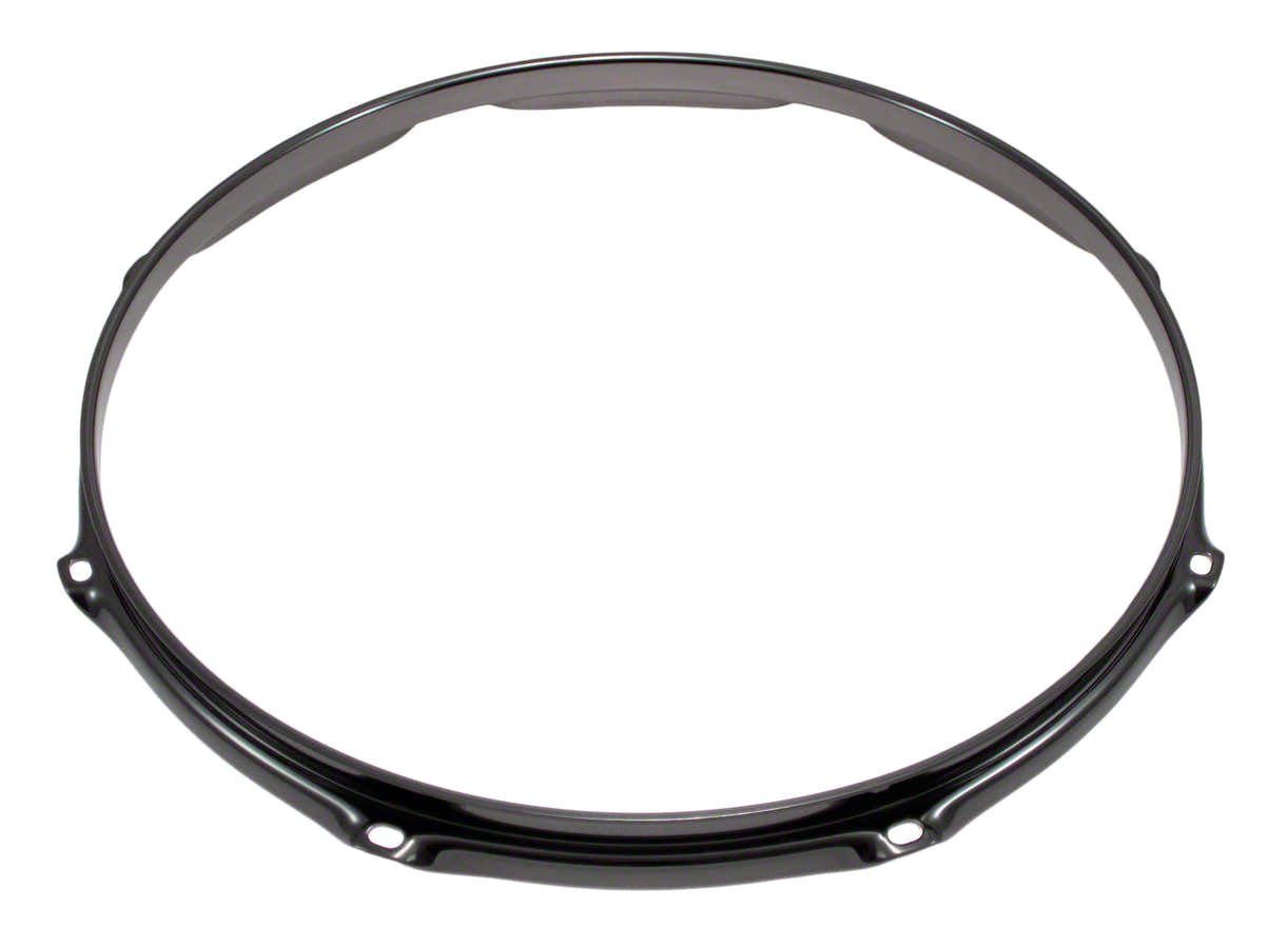 H23-14-8BK - 14" SPANNREIFEN 8-LOCH SCHWARZE SUPER DREIFACHE FLANSCH 2.3MM