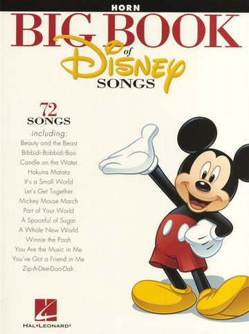 DAS GROSSE BUCH DER DISNEY-LIEDER INSTRUMENTAL-FOLIO - HORN
