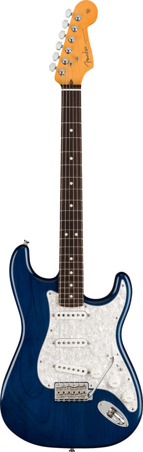 Stratocaster Signatur Corry Wong RW Saphirblau transparent