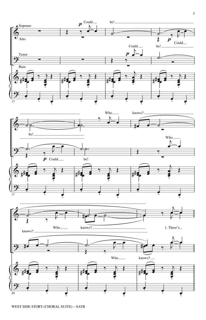 Bernstein Leonard - West Side Story - Choral Suite - SATB