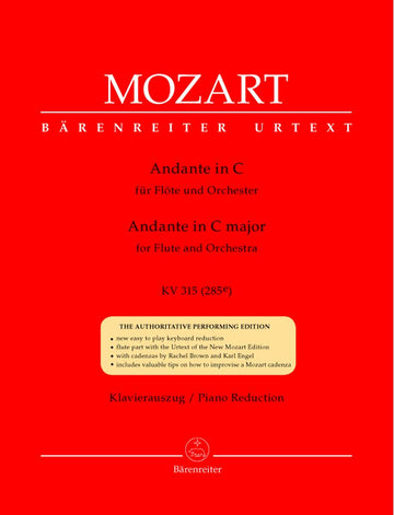 MOZART W.A. - ANDANTE IN C KV 315 (285E) - FLÖTE KLAVIER