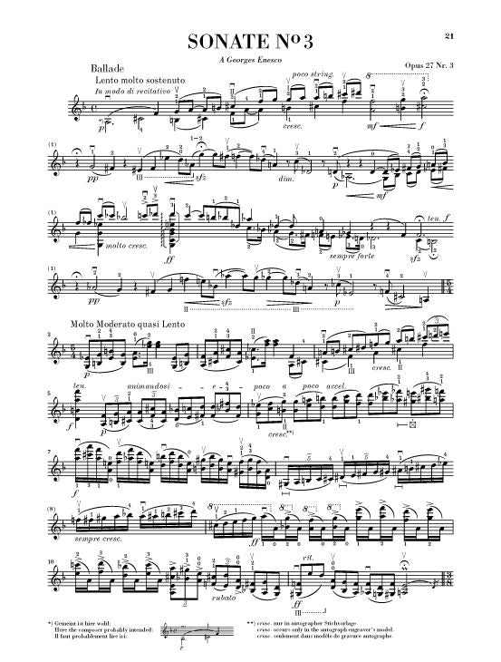 Ysaye E. - Six Sonatas For Violin Solo Op. 27