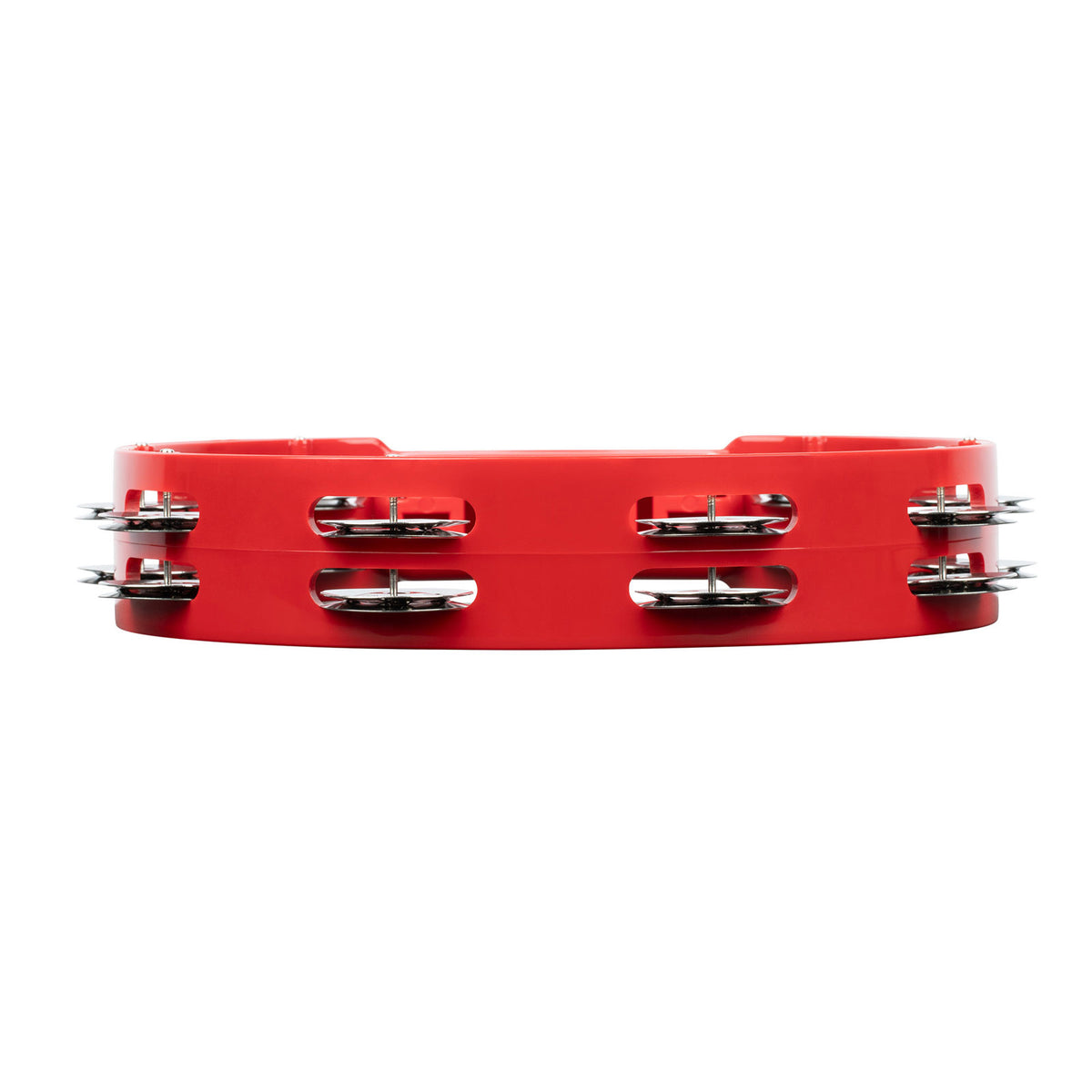 HTT10R - Tambourin ABS Rot 25CM 1 Reihe Zimbeln